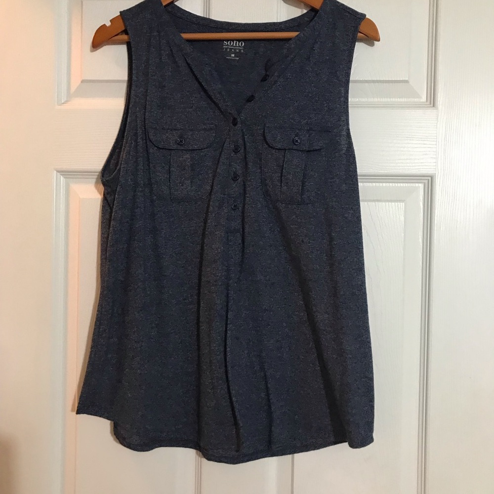 NY &Co sleeveless top- blue jean color